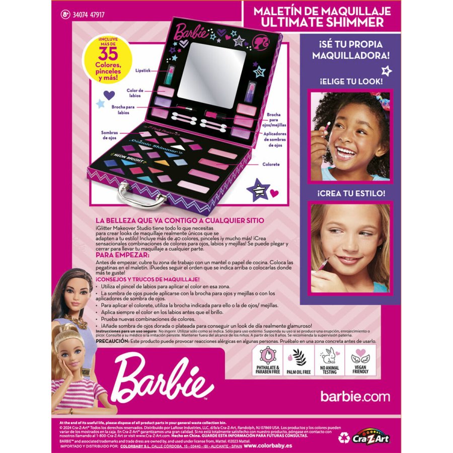 Makeup St til Brn Barbie Multifarvet 35 Dele #3