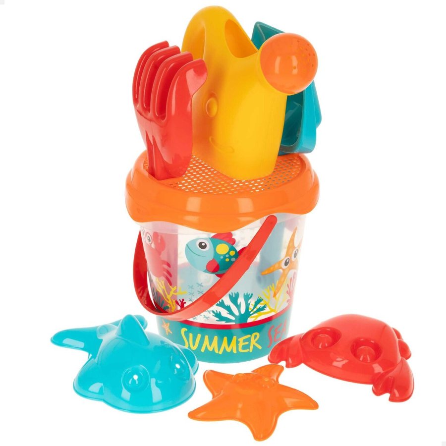 S�t med leget�j til stranden Colorbaby 18 cm #2