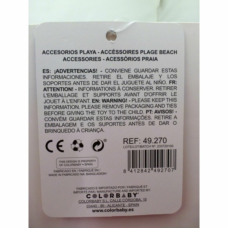 St med legetj til stranden Colorbaby 18 cm #5