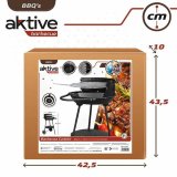Kulgrill med hjul Aktive Textilene 42 x 76,5 cm Sort #4