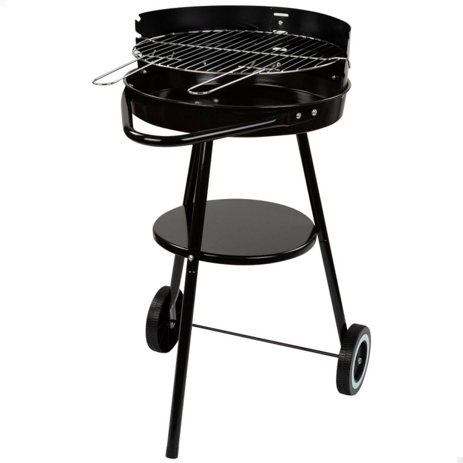 Kulgrill med hjul Aktive Aluminium Emaljeret metal tekstil 42 x 76,5 x 42 cm Sort #1