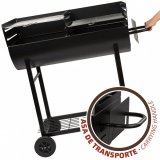 Kulgrill med hjul Aktive Plastik Emaljeret metal 97 x 96 x 42 cm Sort #3