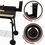 Kulgrill med hjul Aktive Stl Plastik Emaljeret metal 106 x 106 x 61 cm Sort #5