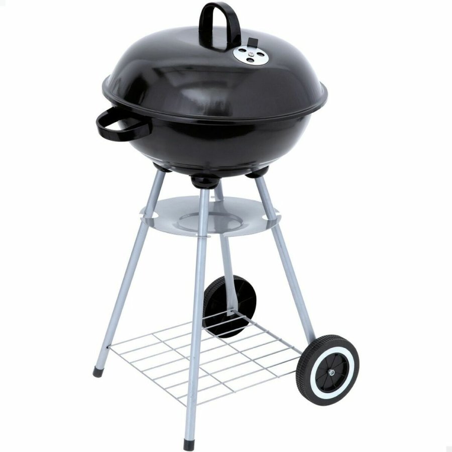 Kulgrill med hjul Aktive 46 cm Cirkulr Sort Med lg #1