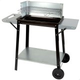 Kulgrill med hjul Aktive Emaljeret metal 90 x 85 x 32 cm Sort #1