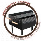 Kulgrill med hjul Aktive Emaljeret metal 100,5 x 88,5 x 40 cm Sort #5