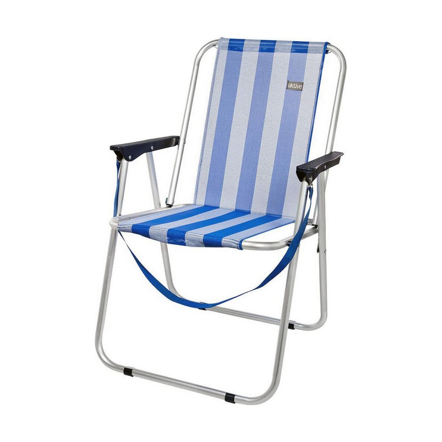 Polstrede Campingstol Colorbaby Smand Hvid Marinebl 44 x 45 x 76 cm #2