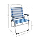 Polstrede Campingstol Colorbaby Smand 56 x 50 x 88 cm Hvid Marinebl #3