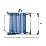 Polstrede Campingstol Colorbaby Smand 56 x 50 x 88 cm Hvid Marinebl #1