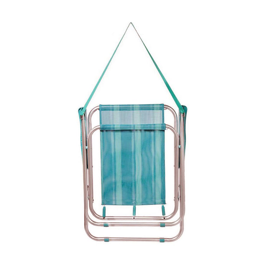 Polstrede Campingstol Colorbaby Mediterran 53 x 44 x 76 cm Turkisbl Hvid #3