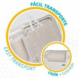 Polstrede Campingstol Aktive Hvid 48 x 46 x 84 cm Strand #5