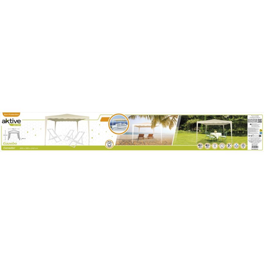 Gazebo Aktive 300 x 240 x 300 cm Metal Polyester Fl�defarvet #5