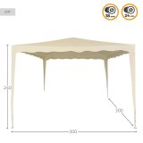 Gazebo Aktive 300 x 240 x 300 cm Metal Polyester Fl�defarvet #3