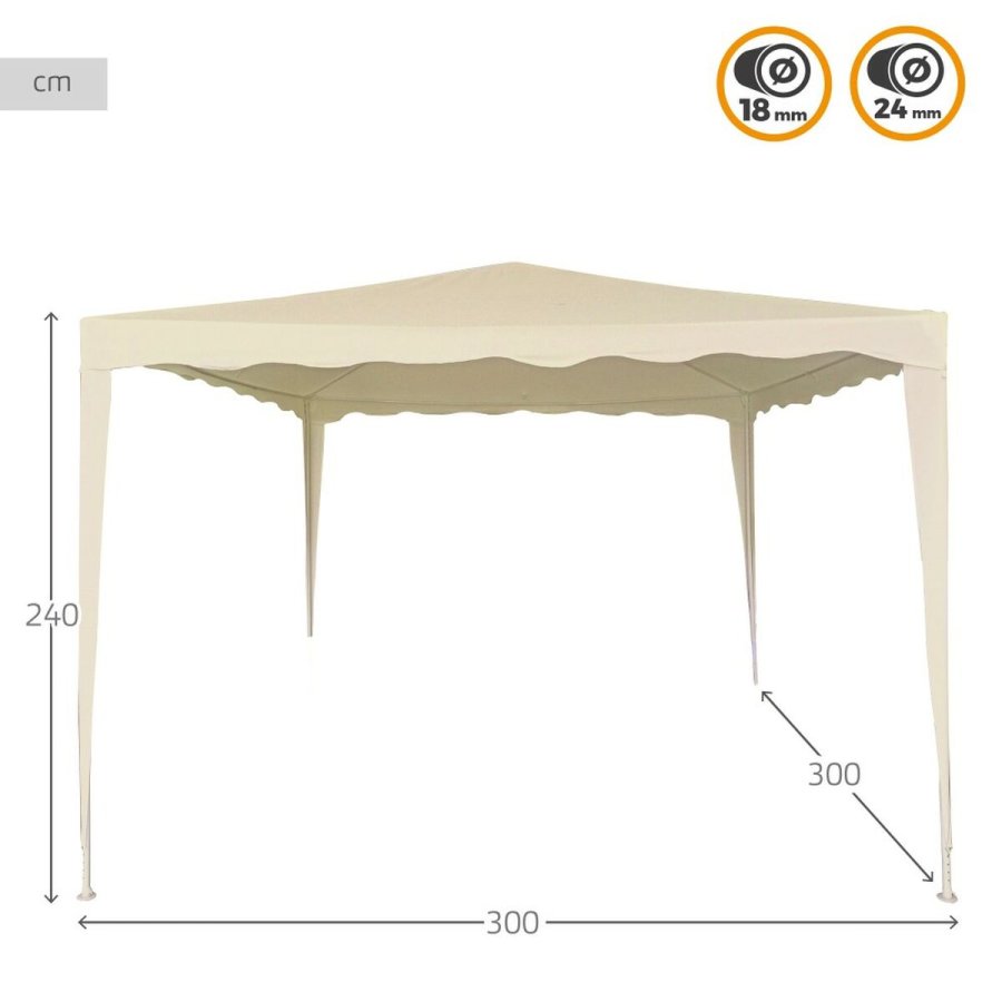 Gazebo Aktive 300 x 240 x 300 cm Metal Polyester Fl�defarvet #3