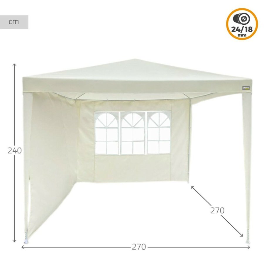 Gazebo Aktive 270 x 255 x 270 cm St�l Fl�defarvet #3