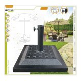 Fod for strandparasol Aktive 44 x 33 x 44 cm Sort Plastik #3