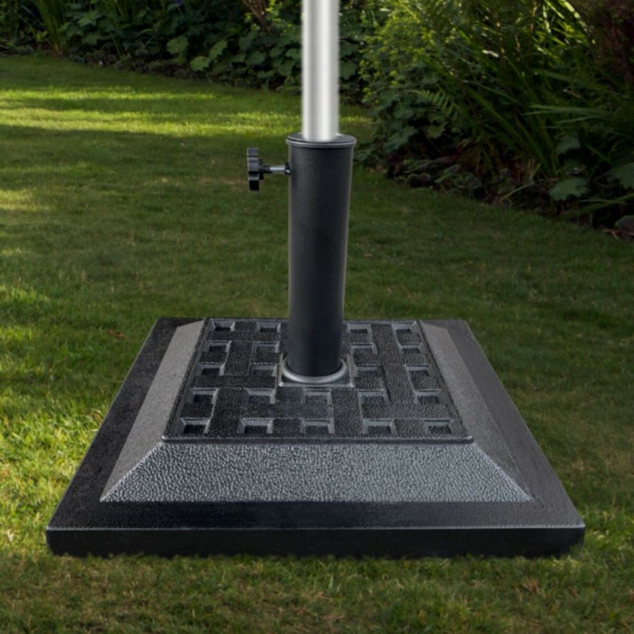 Fod for strandparasol Aktive 44 x 33 x 44 cm Sort Plastik #2