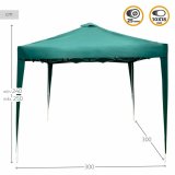Gazebo Colorbaby Max-Air Gr�n Kl�de St�l 300 x 300 x 250 cm #4