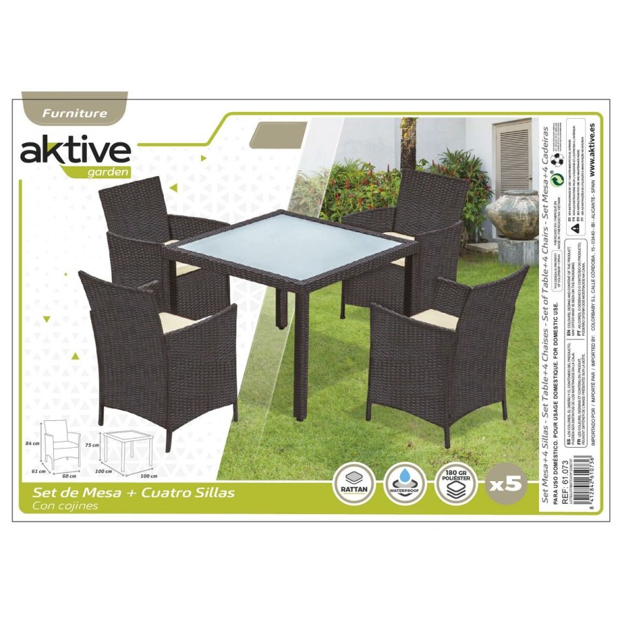 Spisebords�t med 4 stole Aktive #5