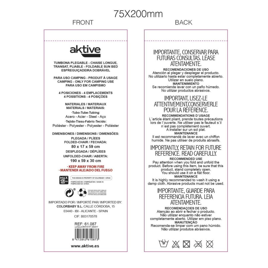 Lealnik Aktive 190 x 32 x 58 cm #6