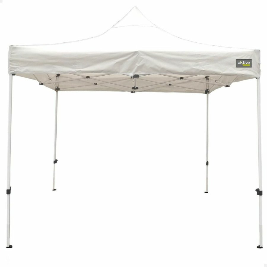 Gazebo Aktive 300 x 300 x 220 cm Hvid Foldbar Justerbar h�jde #1