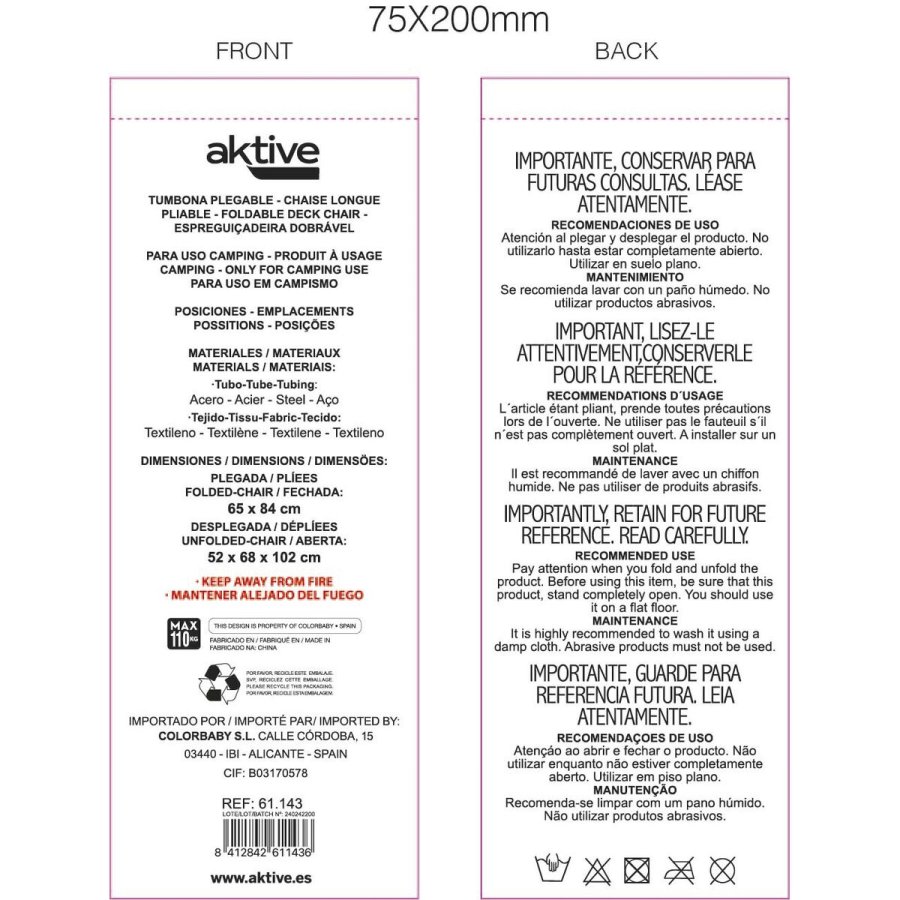 Lealnik Aktive Bl� 52 x 102 x 68 cm #3