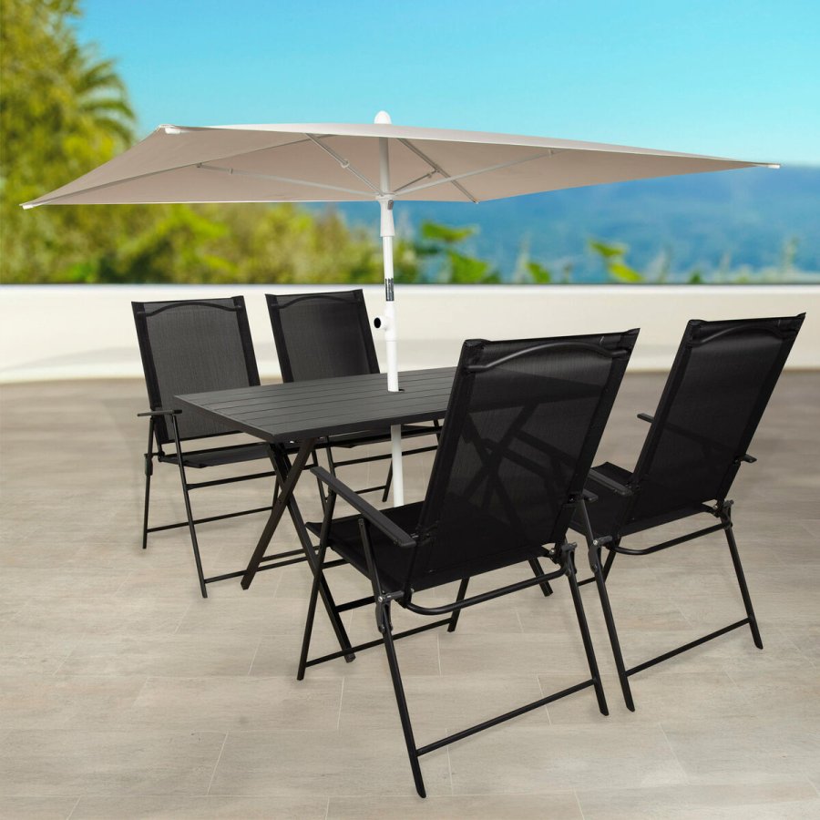 Parasol Aktive 180 x 220 x 145 cm M�rkegr� #2