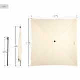 Parasol Aktive Beige 175 x 240 x 175 cm #4