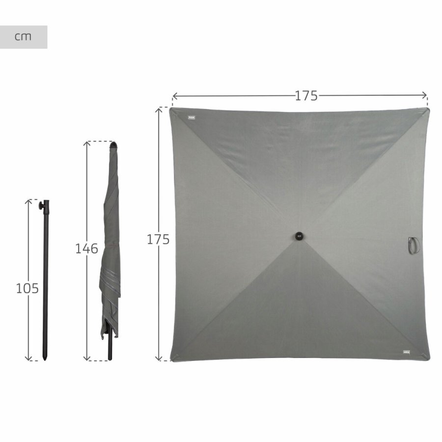 Parasol Aktive Gr� 175 x 240 x 175 cm #4