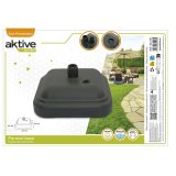 Fod for strandparasol Aktive Sort Plastik 35 x 13 x 35 cm #3