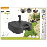 Fod for strandparasol Aktive 44,5 x 12,5 x 44,5 cm Sort Plastik #4