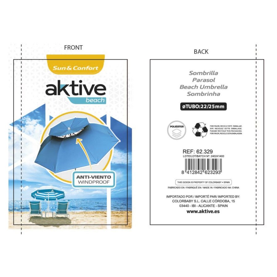 Parasol Aktive 200 x 206 x 200 cm #7