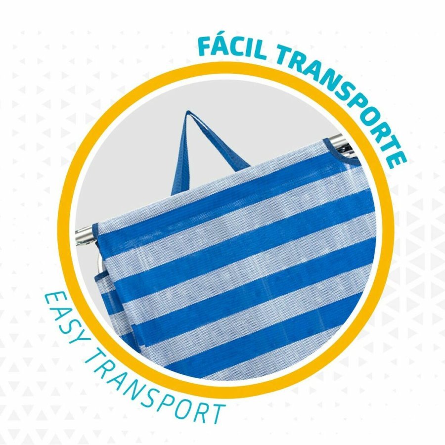 Strand solbad Aktive Bl Hvid 188 x 58 x 30 cm #4