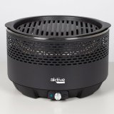 Havegrill Transportabel Aktive Cirkulr Uden rg Sort Rustfrit stl Jern 34 x 21,5 x 34 cm #5