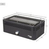 Brbar rgfri kulgrill Aktive Rustfrit stl Jern 45 x 19 x 28 cm #6