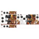 Havegrill Transportabel Aktive Rustfrit stl Stl 55 x 82 x 43 cm #25