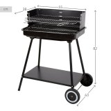 Havegrill Transportabel Aktive Rustfrit stl Stl 55 x 82 x 43 cm #13