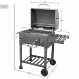 Tr�kulsgrill med L�g og Hjul Aktive 102 x 65 x 104 cm #5