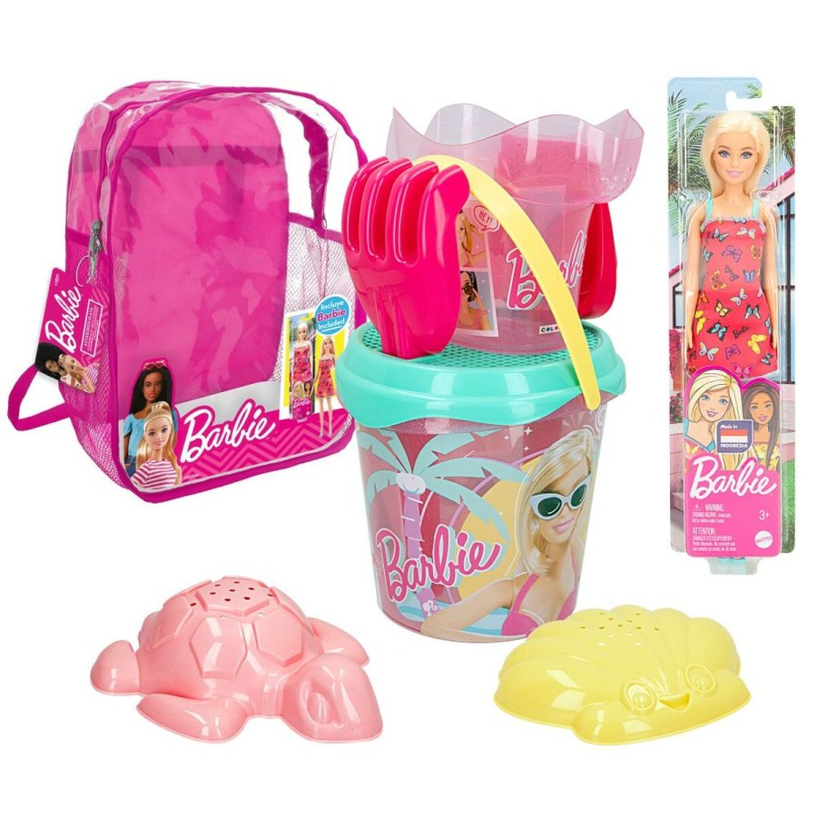 St med legetj til stranden Barbie 8 Dele  18 cm #1