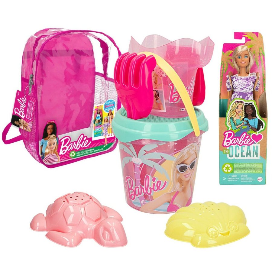 St med legetj til stranden Barbie 8 Dele 18 x 16 x 18 cm #1