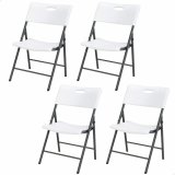 Polstrede Campingstol Lifetime Hvid 4 enheder 50 x 58 x 83 cm #1