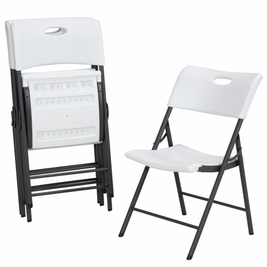 Polstrede Campingstol Lifetime Hvid 4 enheder 50 x 58 x 83 cm #2