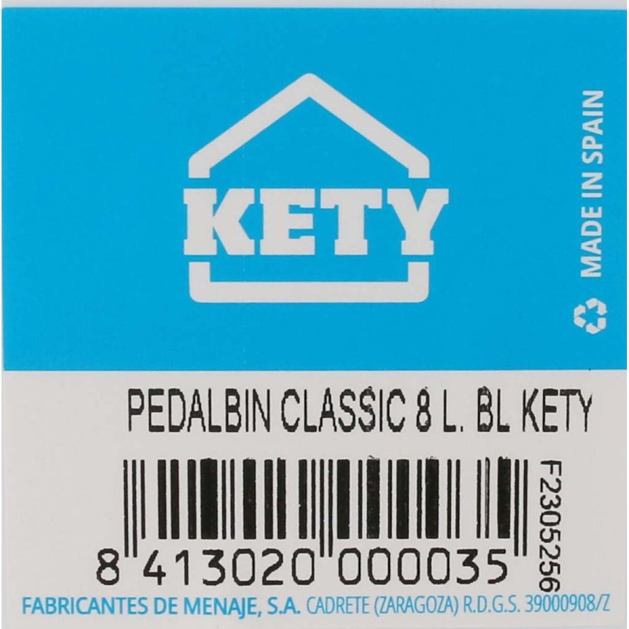 Papirkurv med pedal Hvid 8 L #5