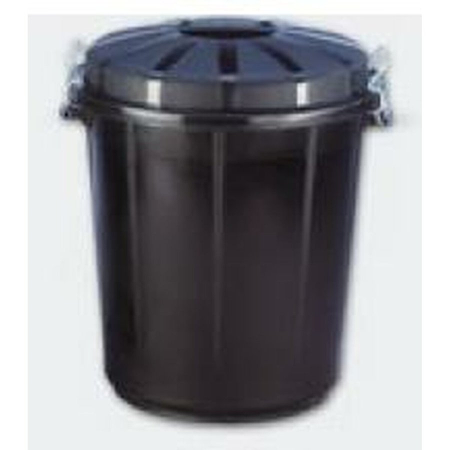 Skraldespand Denox 70 L Sort Plastik #1