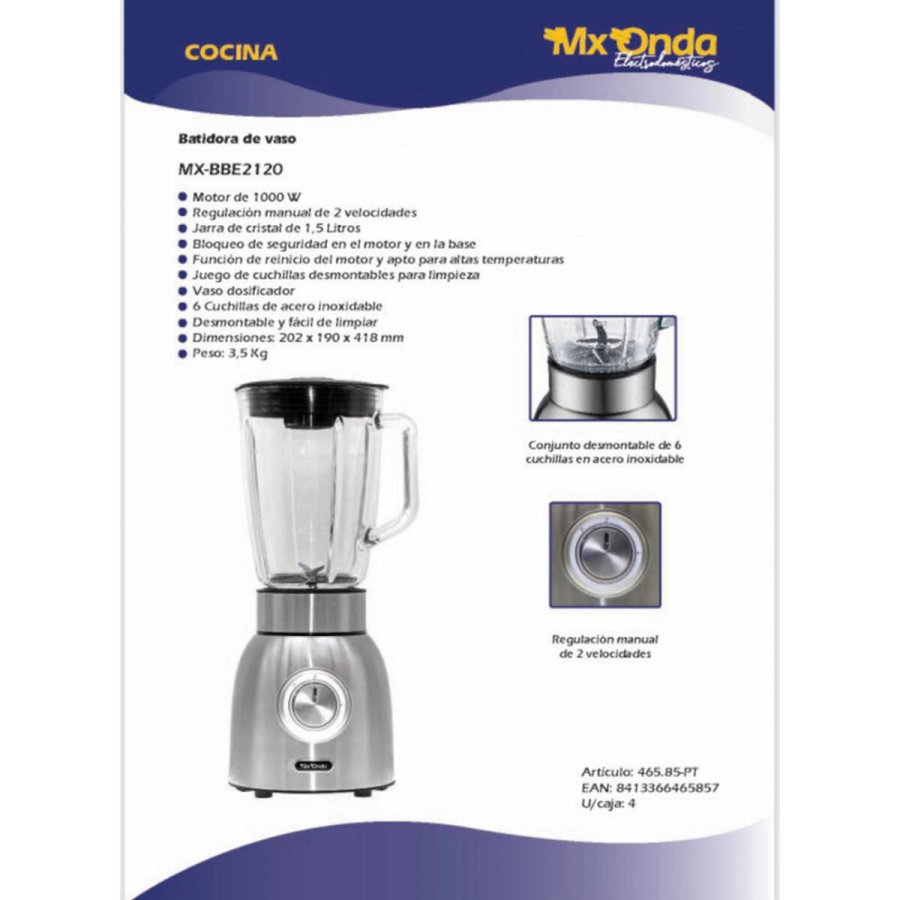 Kop-blender Mx Onda MXBBE2120 Stl 1000 W #5