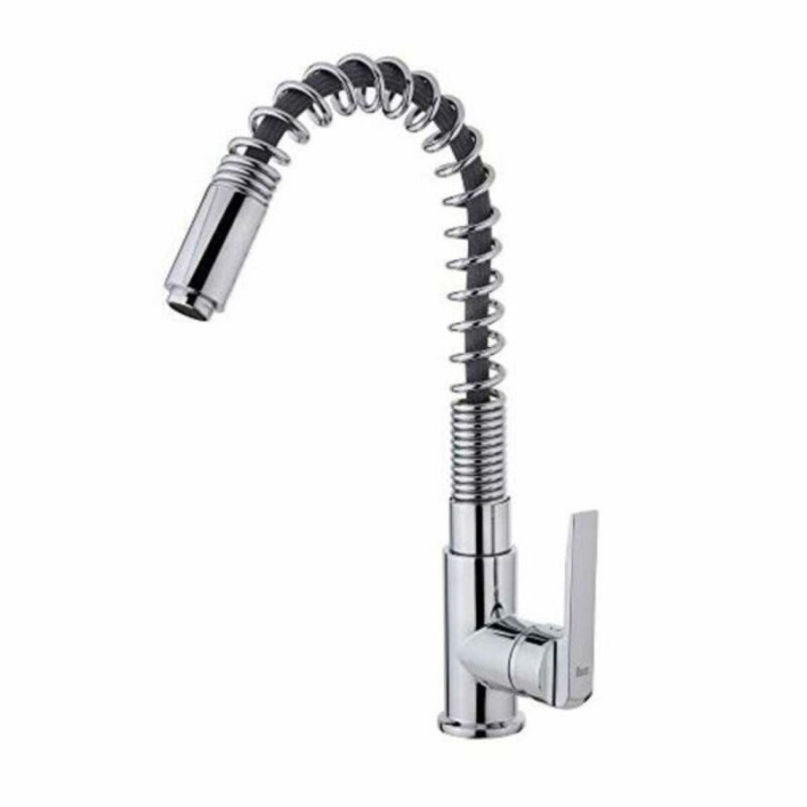 Hane med blandingsbatteri Teka IN 934 Krom Rustfrit st�l Cirkul�r #1