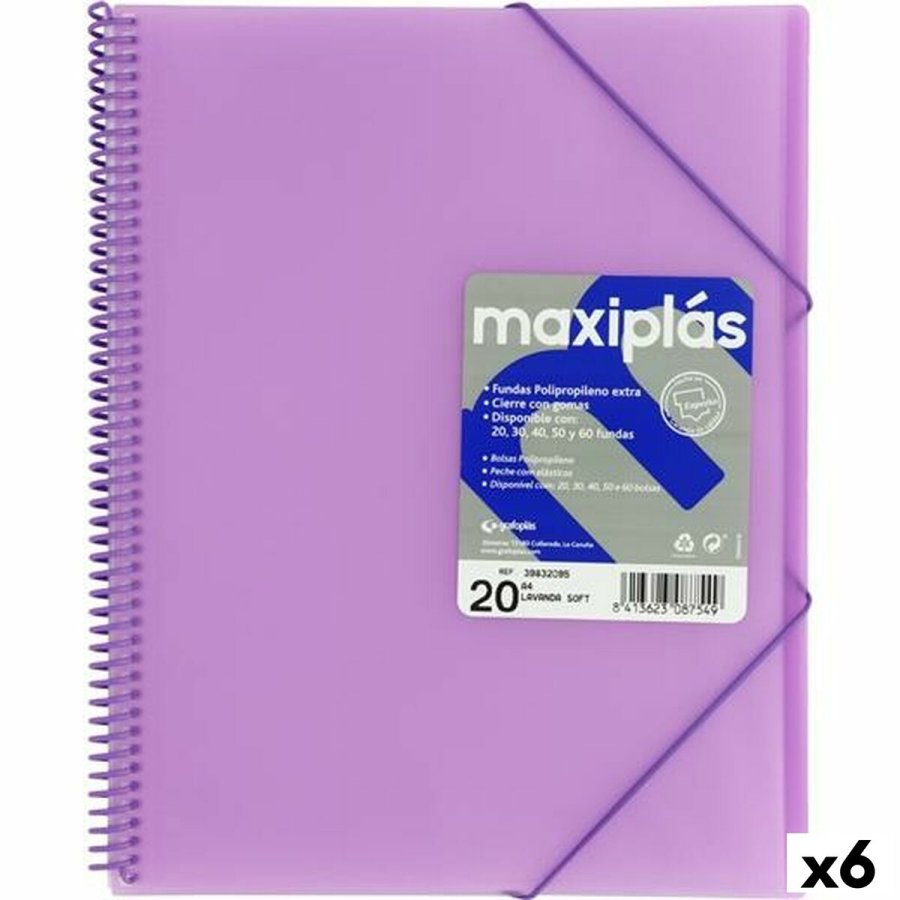 Organiser mappe Grafoplas Lavendel A4 (6 enheder) #1