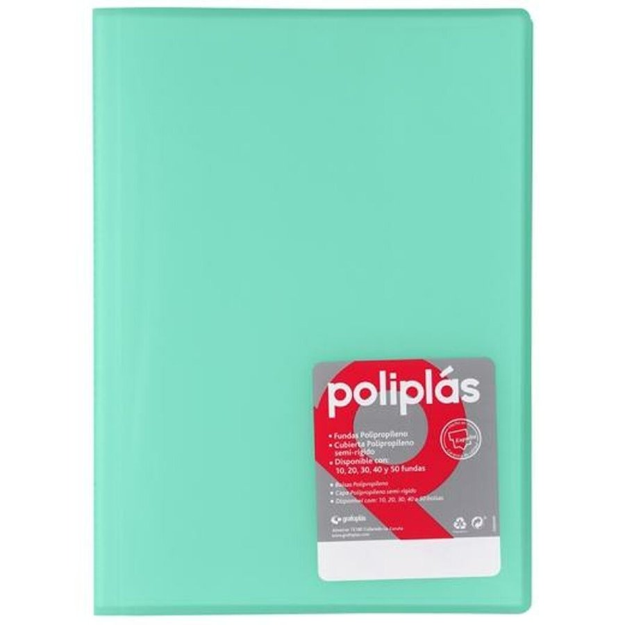 Organiser mappe Grafoplas POLIPLS Grn A4 (12 enheder) #2