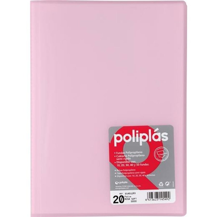 Organiser mappe Grafoplas POLIPLS Pink A4 (8 enheder) #1