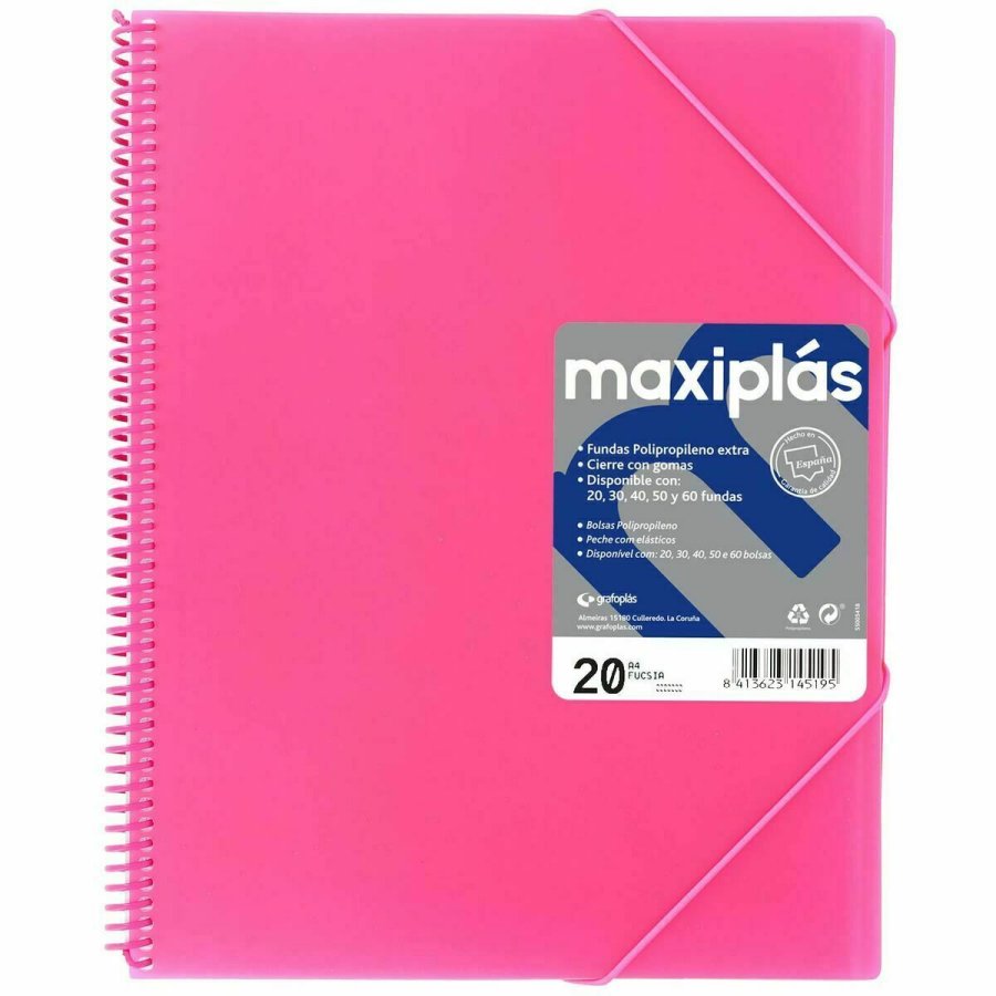 Organiser mappe Grafoplas MAXIPLS Fuchsia A4 (5 enheder) #2